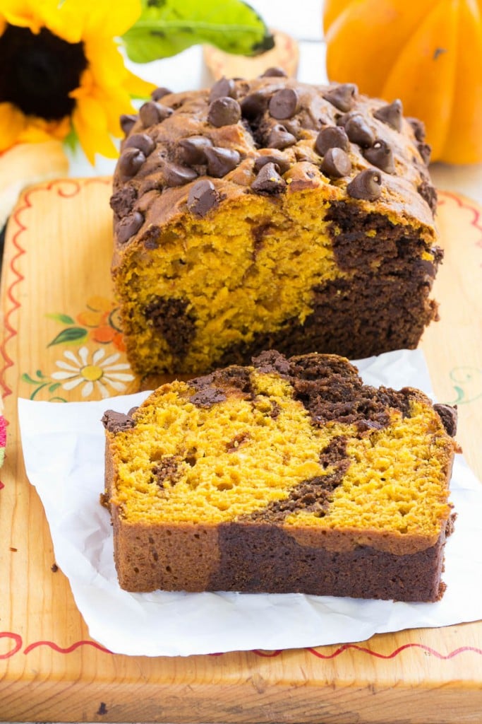 Pumpkin Chocolate Swirl Bread