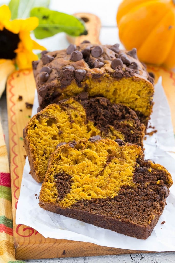 Pumpkin Chocolate Swirl Bread