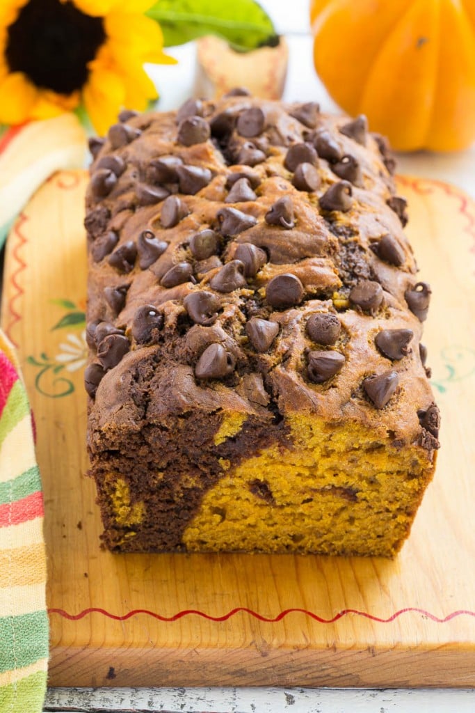 Pumpkin Chocolate Swirl Bread