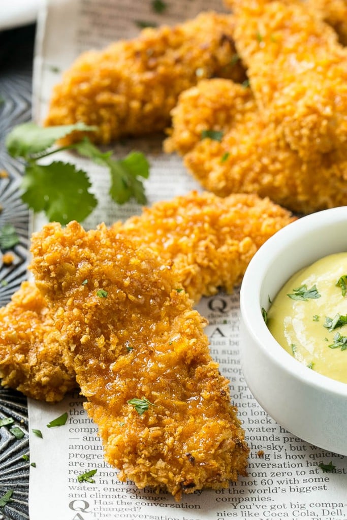 Cornflake Chicken Tenders - Dinner at the Zoo