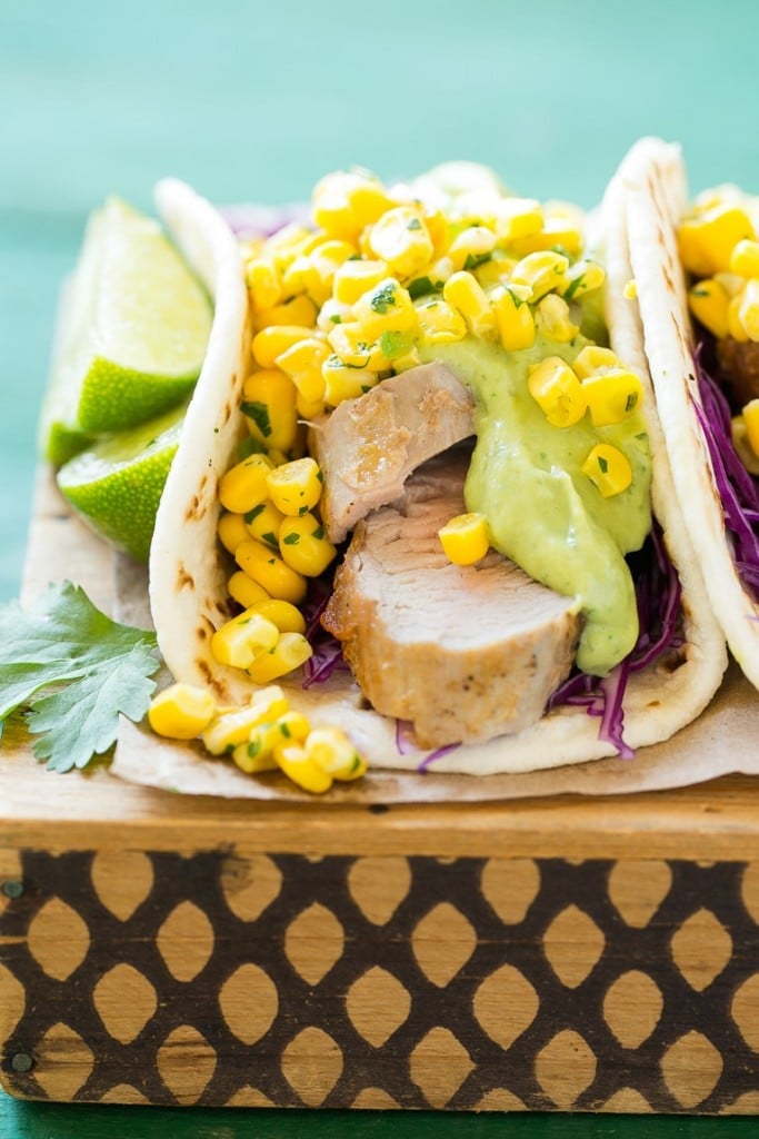 Pork Tenderloin Tacos with Corn Salsa Dinner at the Zoo