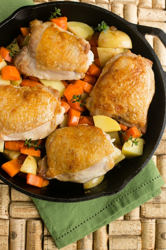 Braised Chicken with Carrots and Potatoes - Dinner at the Zoo