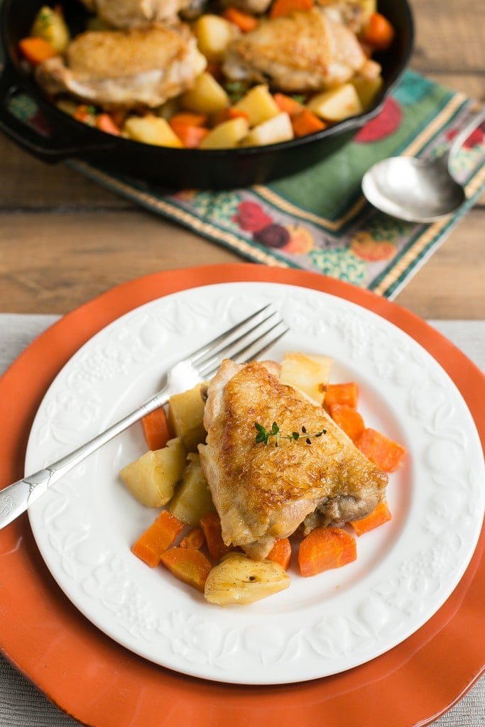 Braised Chicken with Carrots and Potatoes - Dinner at the Zoo