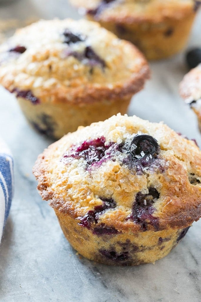 Healthy Blueberry Muffins - Dinner at the Zoo