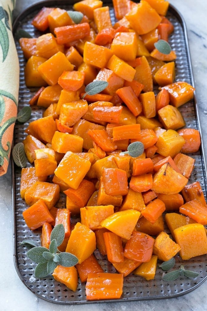 Roasted Butternut Squash and Root Vegetables - Dinner at the Zoo