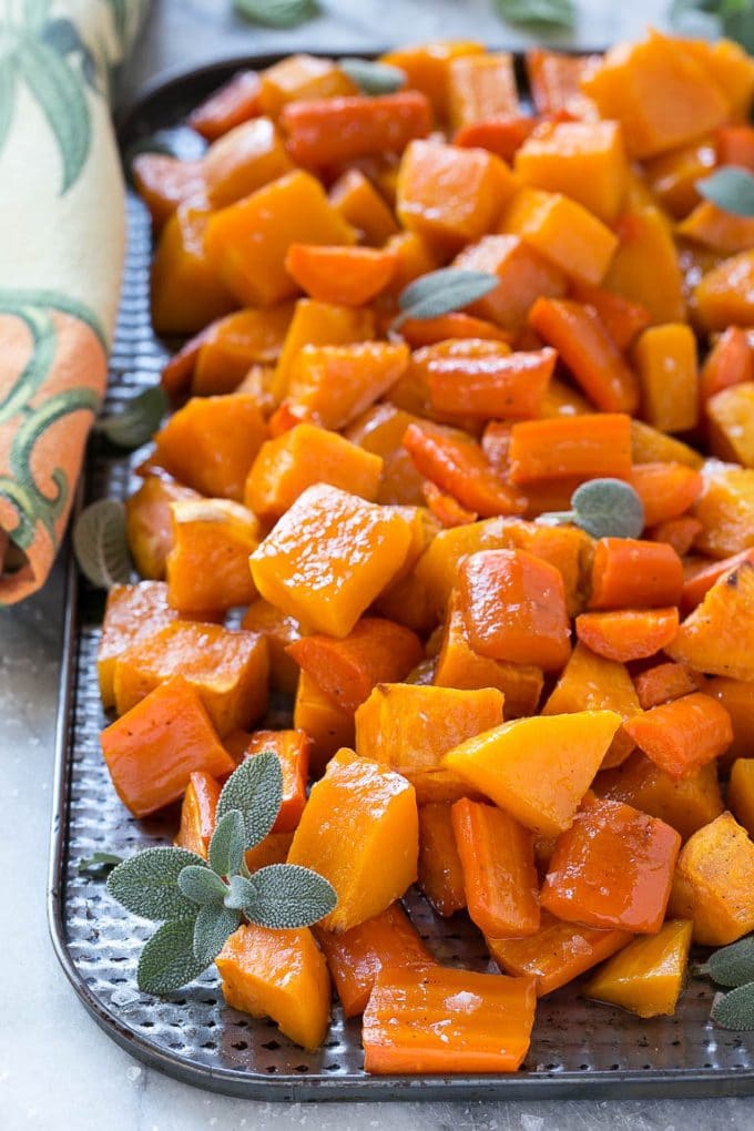 Roasted Butternut Squash and Root Vegetables - Dinner at the Zoo