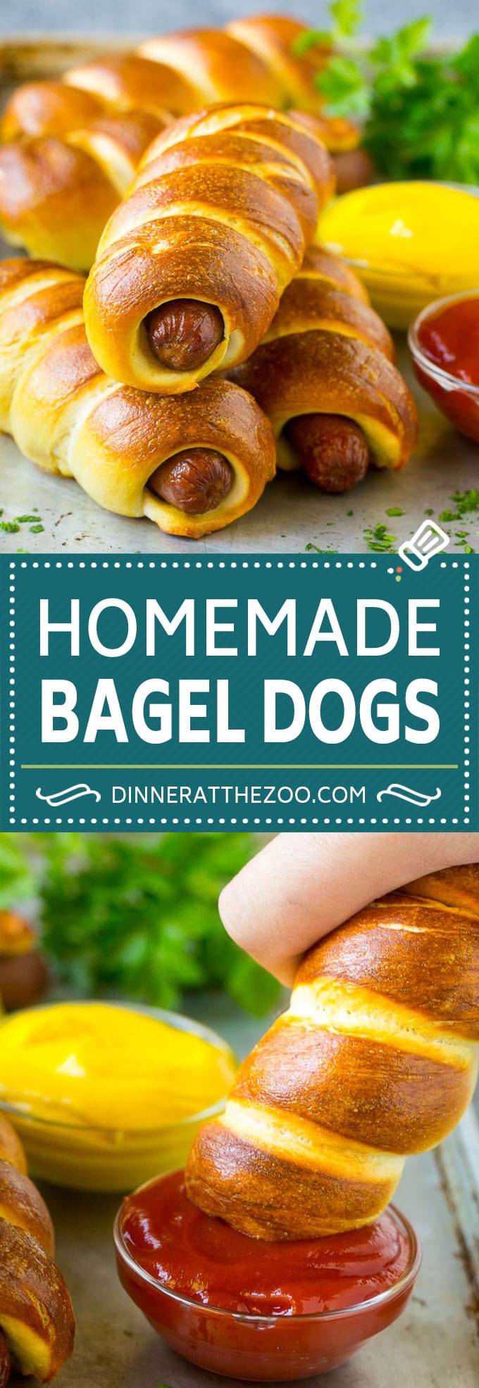 Bagel Dogs Recipe | Hot Dogs #bagel #hotdogs #dinner #lunch #dinneratthezoo