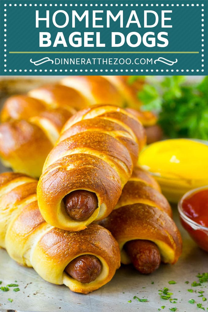 Bagel Dogs Recipe | Hot Dogs #bagel #hotdogs #dinner #lunch #dinneratthezoo