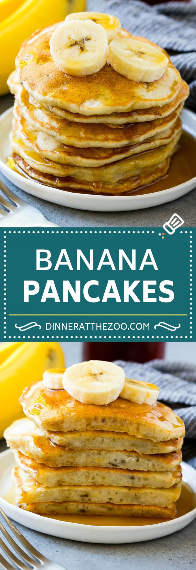 Banana Pancakes Recipe | Easy Pancakes | Pancake Recipe #pancakes #banana #breakfast #brunch #dinneratthezoo