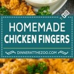 Homemade Chicken Fingers Recipe | Chicken Tenders | Fried Chicken #chicken #friedchicken #dinner #appetizer #dinneratthezoo