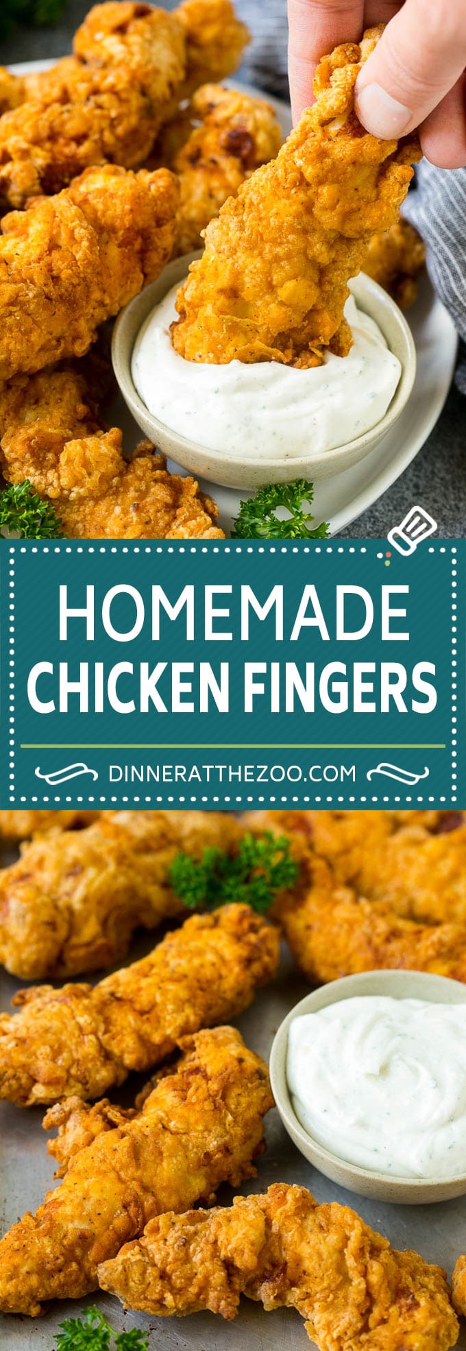 Homemade Chicken Fingers Recipe | Chicken Tenders | Fried Chicken #chicken #friedchicken #dinner #appetizer #dinneratthezoo