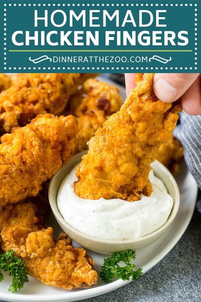 Homemade Chicken Fingers Recipe | Chicken Tenders | Fried Chicken #chicken #friedchicken #dinner #appetizer #dinneratthezoo