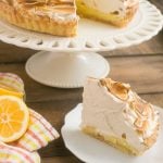 The ultimate lemon dessert - lemon tart with toasted brown sugar meringue.