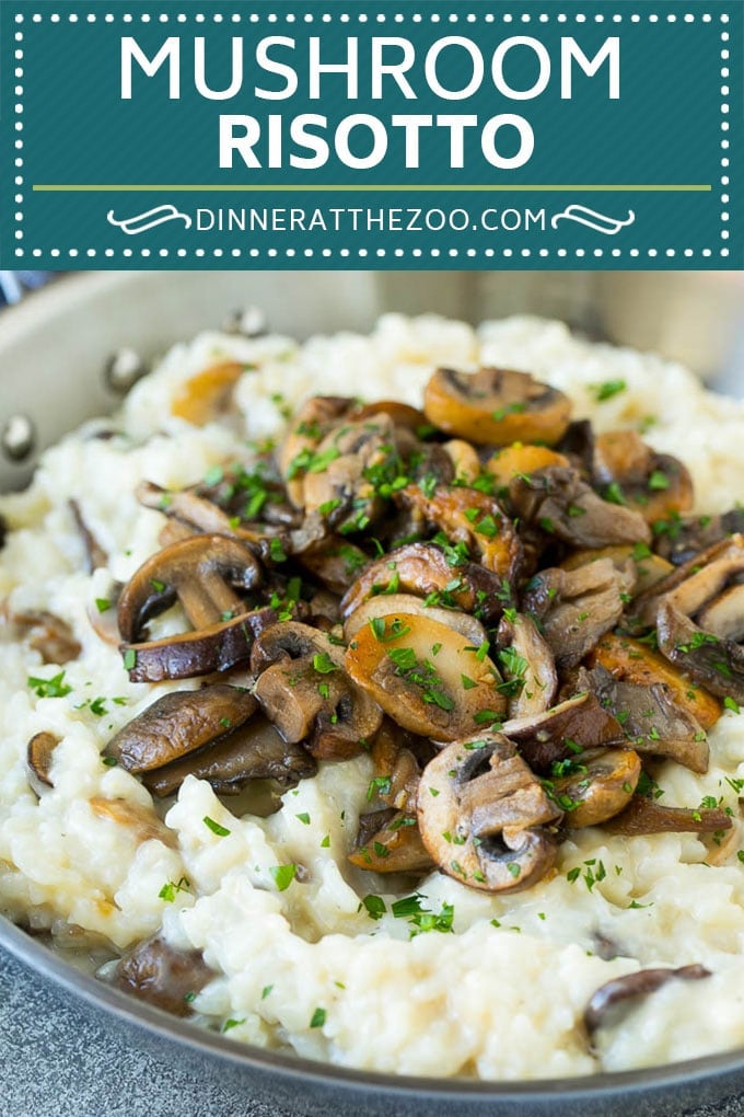 Mushroom Risotto Recipe | Mushroom Rice | Easy Risotto #rice #mushrooms #sidedish #glutenfree #dinner #dinneratthezoo