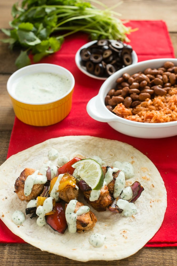 Grilled Chicken Fajitas on a Stick Dinner at the Zoo