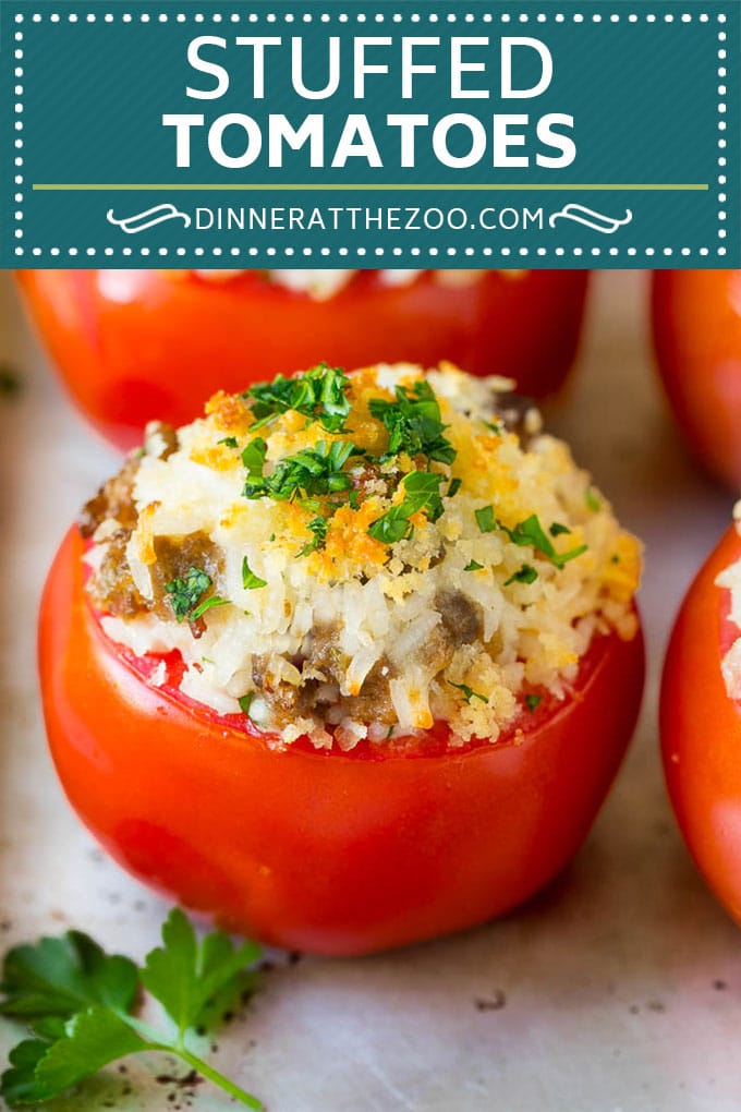 Stuffed Tomatoes Recipe | Sausage Stuffed Tomatoes #tomatoes #sausage #rice #dinner #dinneratthezoo