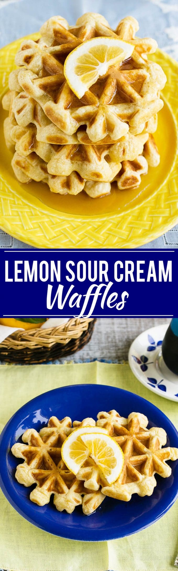 Lemon Sour Cream Waffles Recipe | Fluffy Waffles Recipe | Lemon Waffles Recipe | Sour Cream Waffles Recipe | Best Waffles Recipe