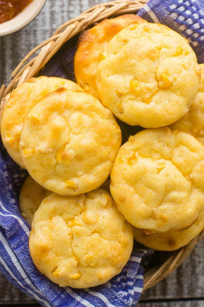 This recipe for mini cornbread puddings is like the most flavorful and delicious corn muffins that you've ever had - never dry and crumbly, I promise