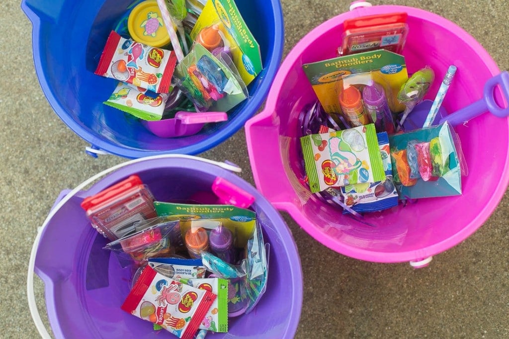 Treat buckets - Under the Sea birthday party