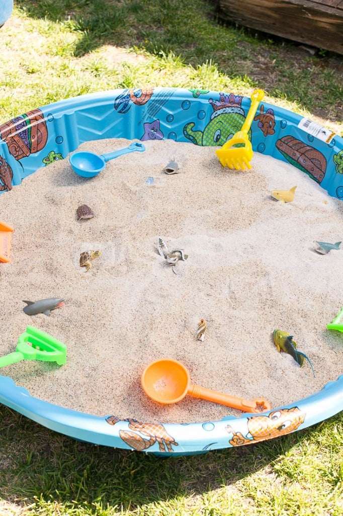Sand Pit - Dig for buried treasure! Under the Sea birthday party