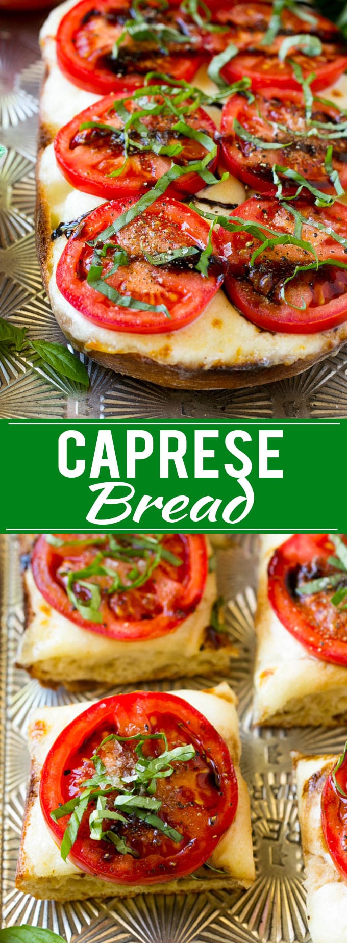 Caprese Bread Recipe | Tomato Bread | Cheese Bread #caprese #capresebread #tomatobread #cheesebread #appetizer #dinneratthezoo