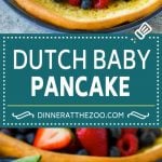 Dutch Baby Pancake Recipe | Puffed Pancake | Skillet Pancake #pancakes #breakfast #brunch #dinneratthezoo