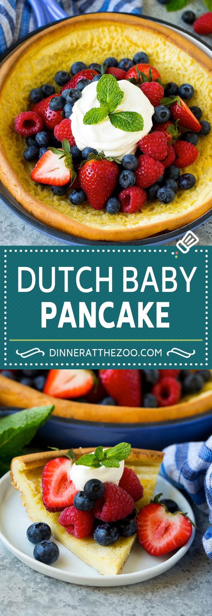 Dutch Baby Pancake Recipe | Puffed Pancake | Skillet Pancake #pancakes #breakfast #brunch #dinneratthezoo
