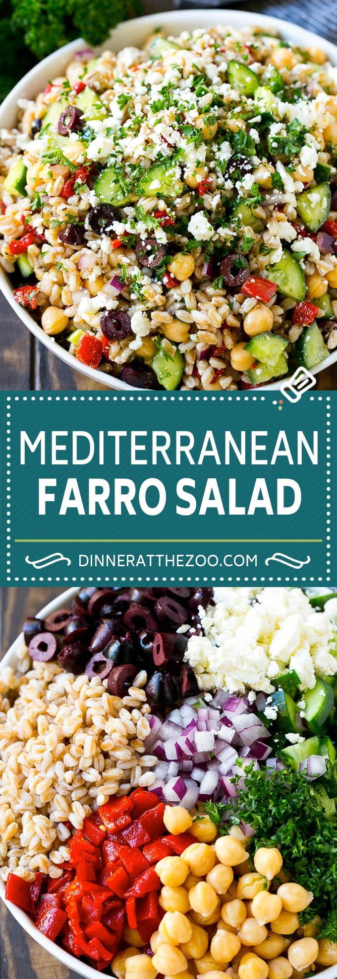 Farro Salad Recipe | Healthy Salad #salad #healthy #cleaneating #farro #dinner #dinneratthezoo