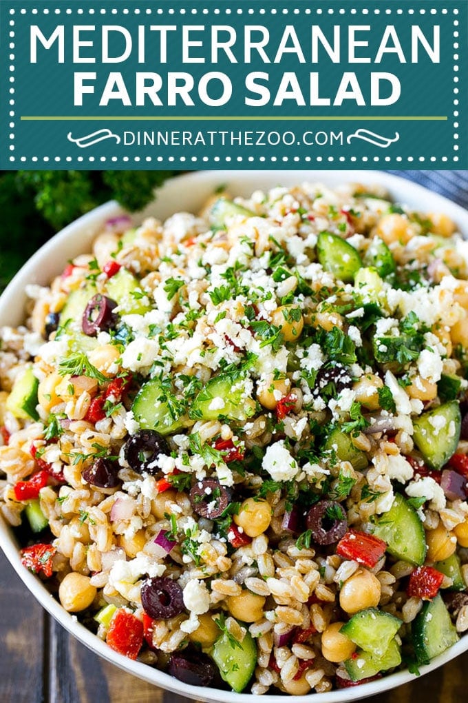 Farro Salad Recipe | Healthy Salad #salad #healthy #cleaneating #farro #dinner #dinneratthezoo