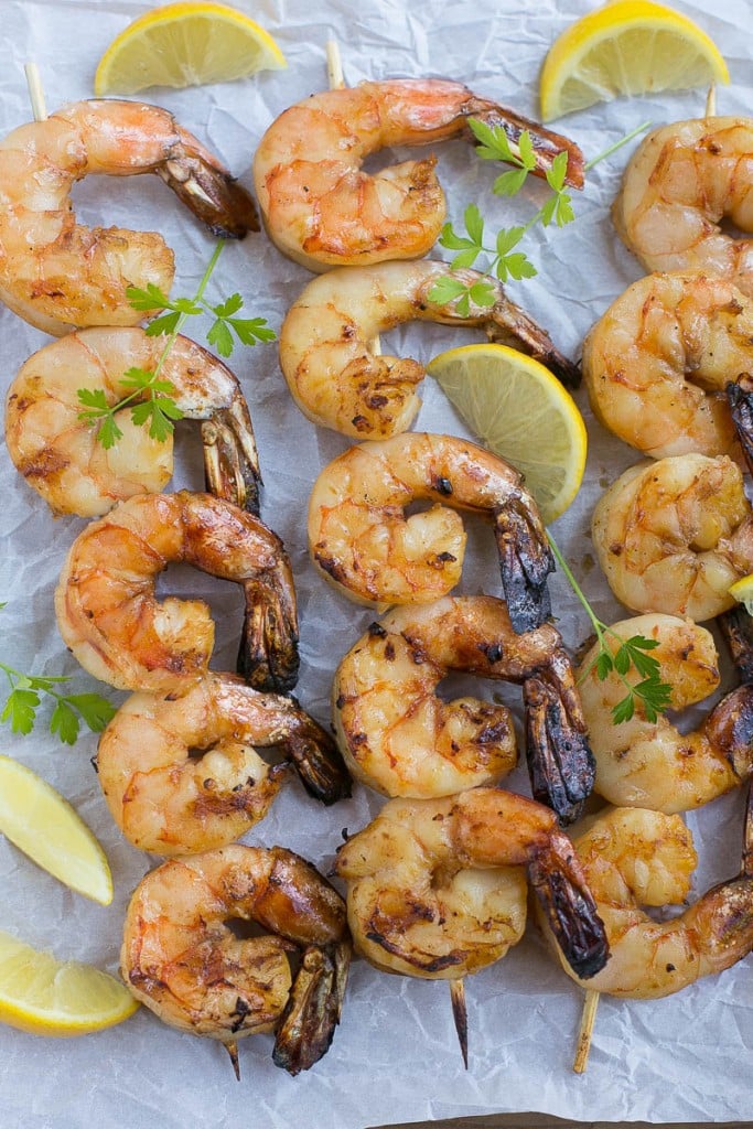 These grilled lemon sriracha shrimp are a little bit sweet, a little bit spicy and a whole lot delicious! Ad