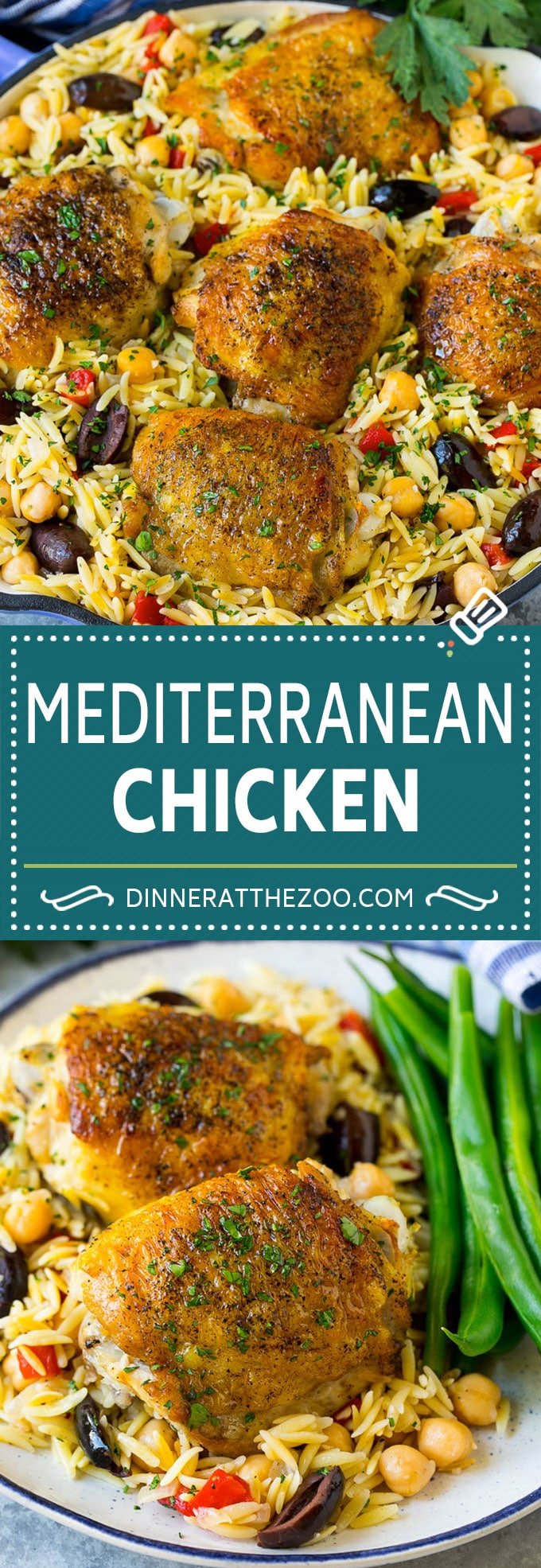 Mediterranean Chicken Recipe | One Pot Chicken #chicken #pasta #healthy #onepot #dinner #dinneratthezoo