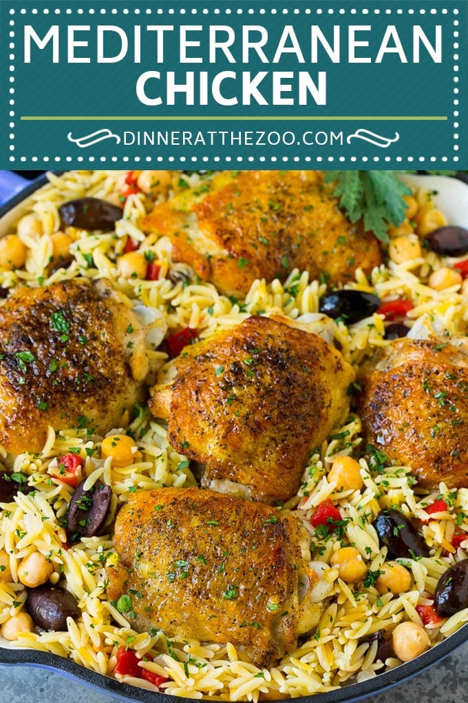 Mediterranean Chicken Recipe | One Pot Chicken #chicken #pasta #healthy #onepot #dinner #dinneratthezoo