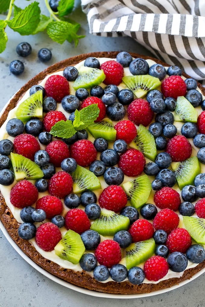 Brownie Pizza - Dinner at the Zoo