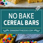 Cereal Bars Recipe | No Bake Bars | Peanut Butter Bars #cereal #breakfast #mealprep #peanutbutter #oatmeal #dinneratthezoo