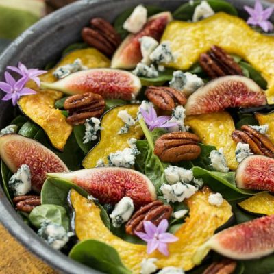 Fig Salad with Spinach