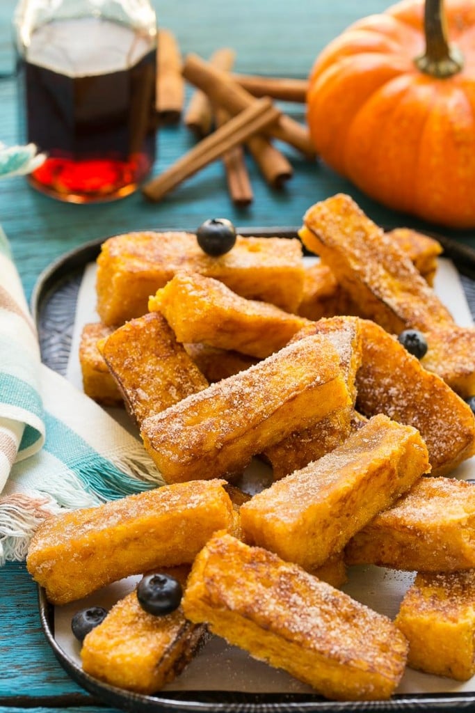 Pumpkin churro french toast sticks | French Toast Recipes | A Collection Of The Best Homemade Recipes