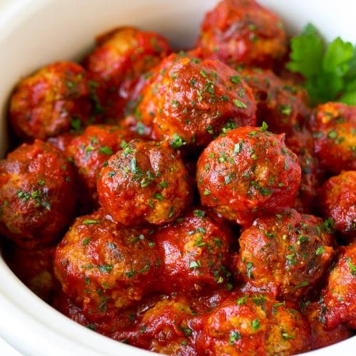 Turkey Meatballs (Slow Cooker) Dinner at the Zoo