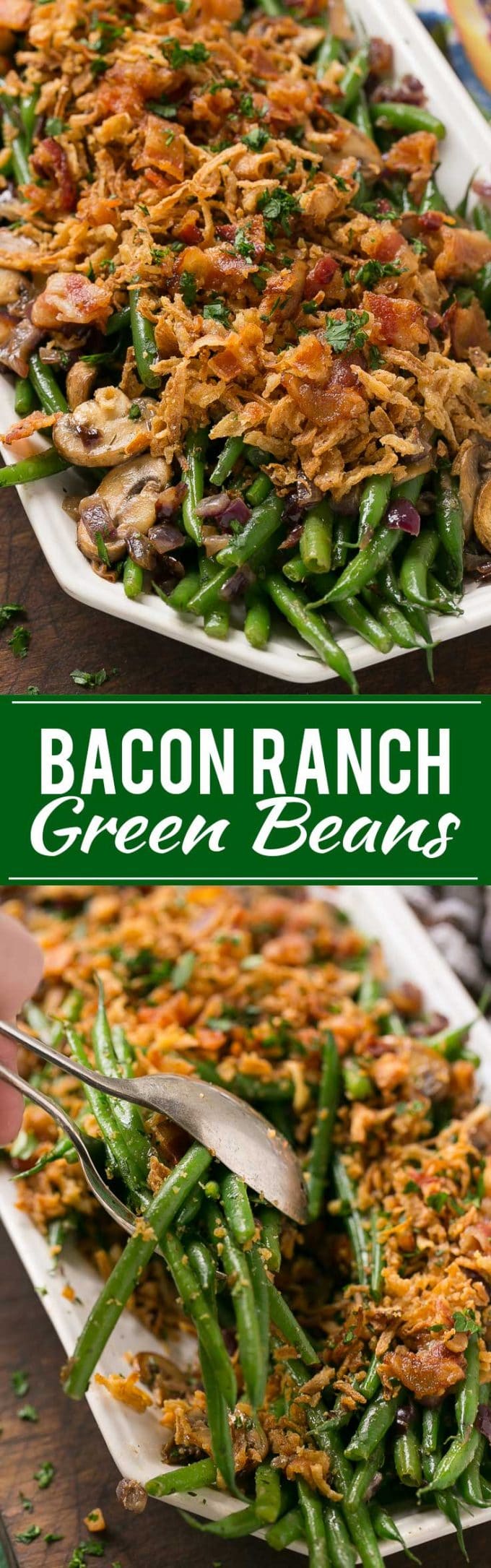 bacon ranch green beans