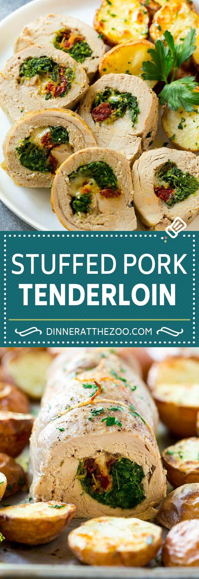 Stuffed Pork Tenderloin Recipe | Roasted Pork Tenderloin | Italian Pork #pork #onepan #potatoes #dinner #dinneratthezoo #glutenfree