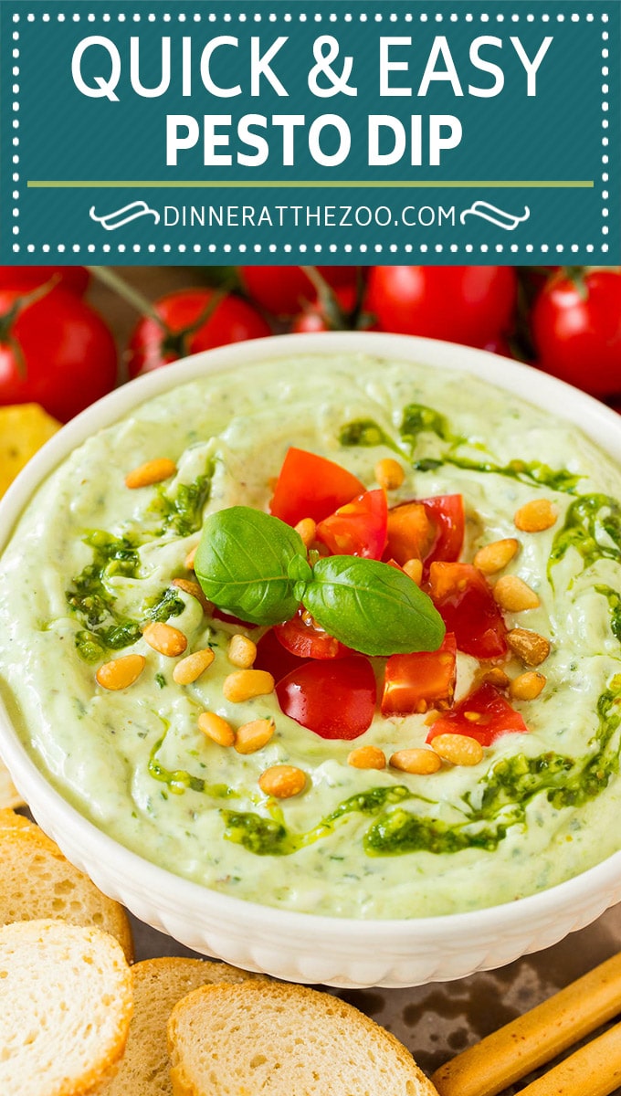 Creamy Pesto Dip Dinner at the Zoo