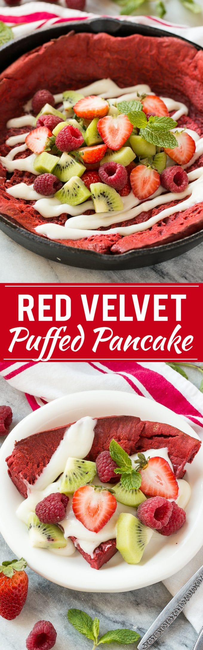 Red Velvet Puffed Pancake Recipe | Red Velvet Puffed Pancake | Red Velvet Giant Pancake | Red Velvet Dutch Baby Pancake | Best Dutch Baby Puffed Pancake