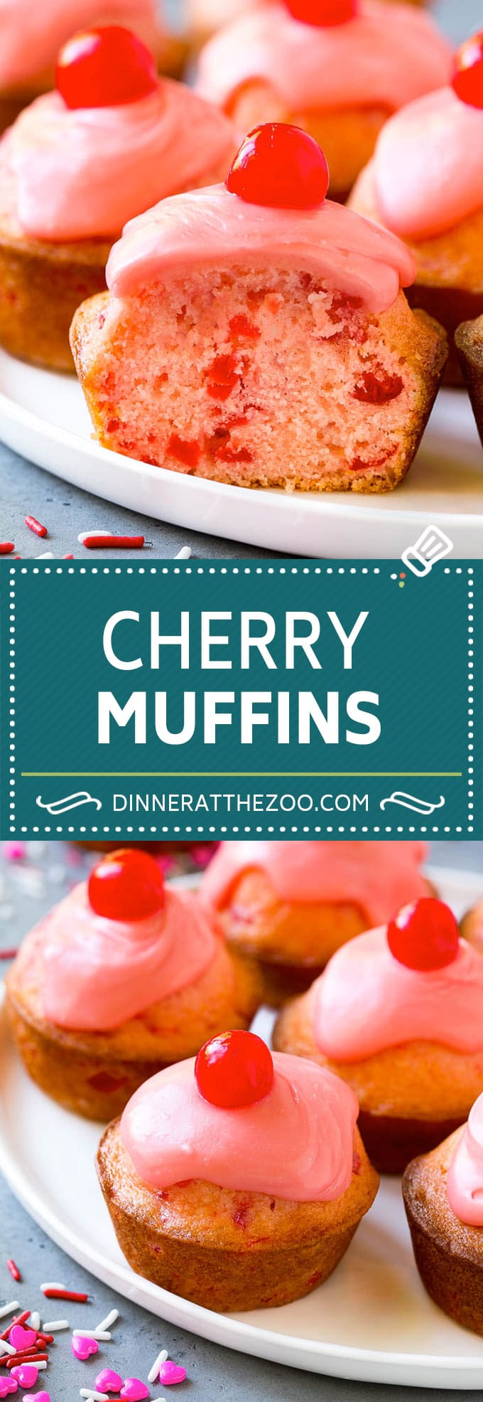 Cherry Muffins Recipe | Maraschino Cherry Muffins #cherries #cherry #muffins #baking #dessert #sweets #dinneratthezoo