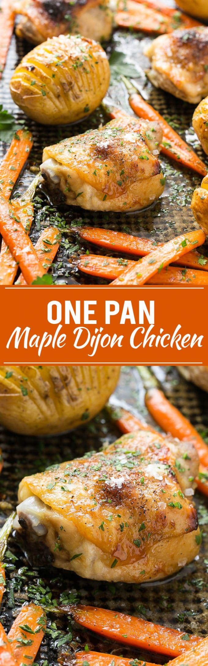 Maple Dijon Chicken with Hasselback Potatoes and Carrots Recipe | Maple Dijon Chicken | Hasselback Potatoes #chicken #maple #potatoes #fall #dinner #onepot #dinneratthezoo