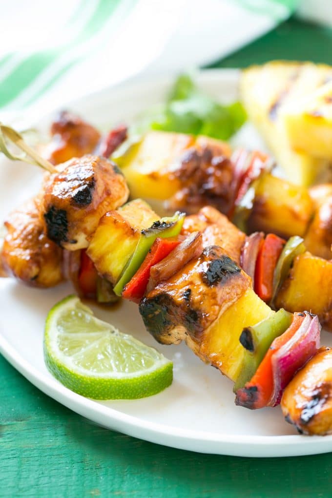 Hawaiian Chicken Skewers – Cookin' with Mima