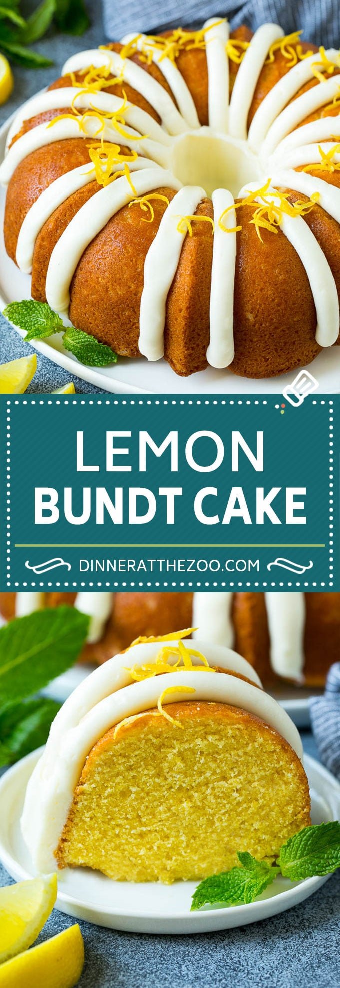 Lemon Bundt Cake | Lemon Cake #cake #lemon #dessert #frosting #dinneratthezoo