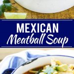 This recipe for mexican meatball soup is loaded with seasoned beef meatballs, black beans and plenty of vegetables in a flavorful and spicy broth. Add your favorite toppings and you've got a complete meal in a bowl!