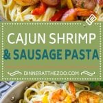 Cajun Shrimp and Sausage Pasta Recipe | Cajun Shrimp Pasta | Shrimp Pasta Recipe | Sausage Pasta Recipe