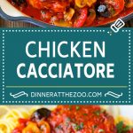 Chicken Cacciatore Recipe | Italian Chicken #chicken #peppers #mushrooms #olives #dinner #dinneratthezoo