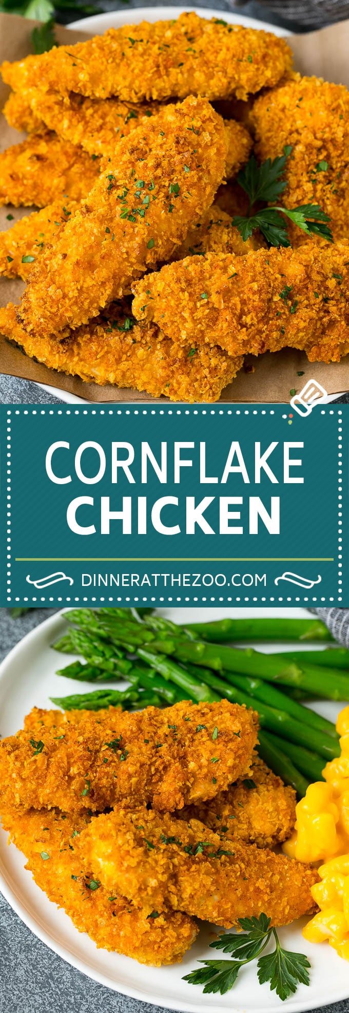 Cornflake Chicken Recipe | Chicken Fingers #chicken #dinner #dinneratthezoo