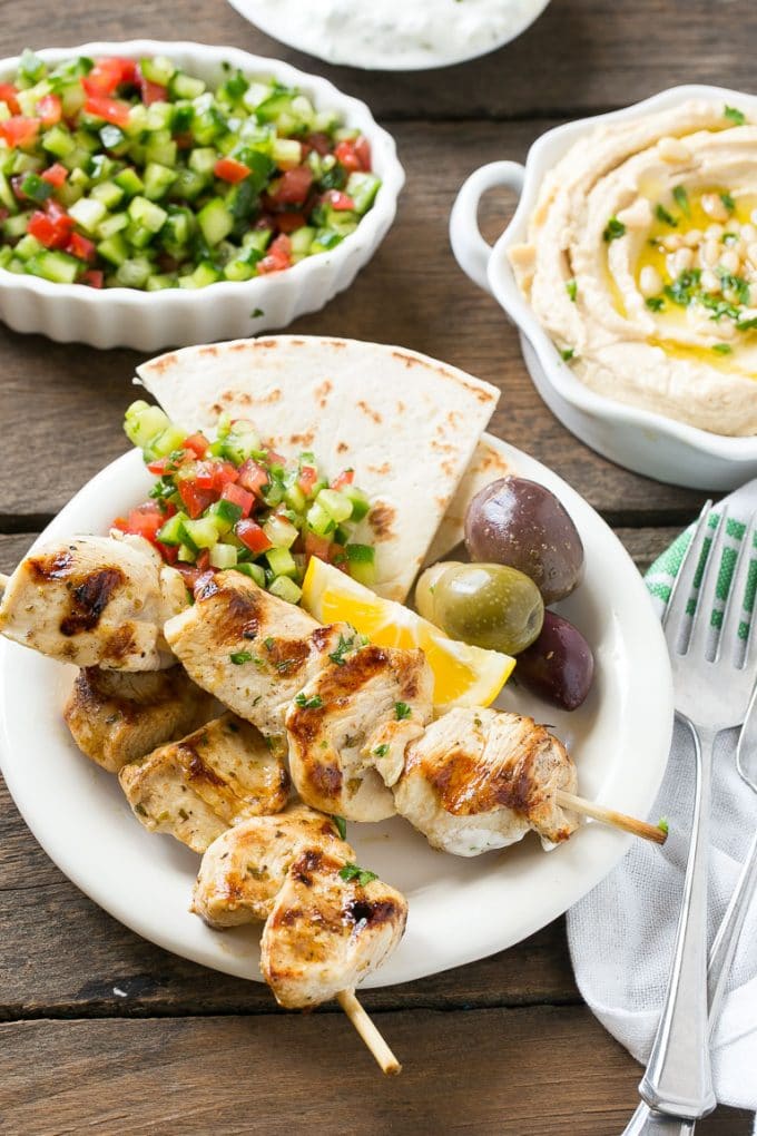 Greek chicken souvlaki and why I use organic chicken in my cooking.
